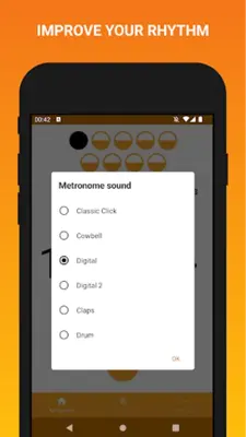 Metronome Tap android App screenshot 2